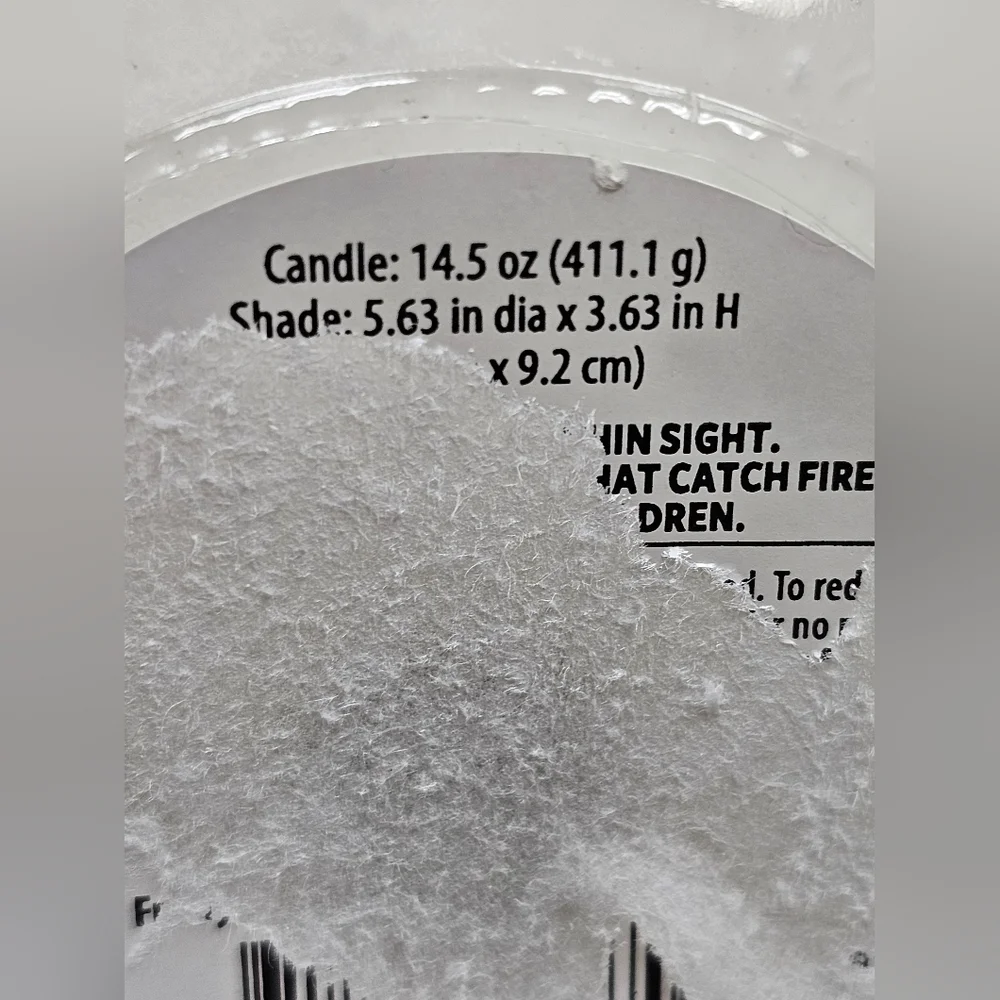 BH&G Jar Candle Ceramic Shade Frosty Peppermint Snow - Picture 8 of 9
